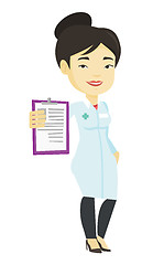 Image showing Doctor with clipboard vector illustration.