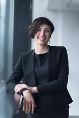 Image showing Portrait of successful Businesswoman by the window