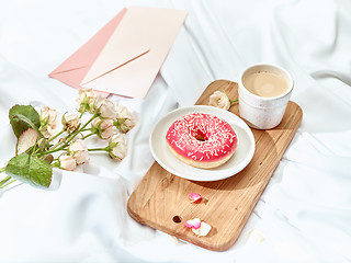 Image showing The Love letter concept on table with envelope