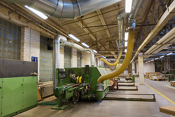 Image showing woodworking factory workshop