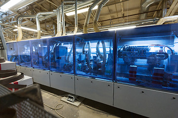Image showing machine at woodworking plant shop