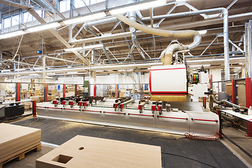 Image showing woodworking factory workshop