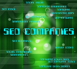 Image showing Seo Companies Indicates Corporations Businesses And Company