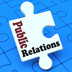 Image showing Public Relations Means News Media Communication