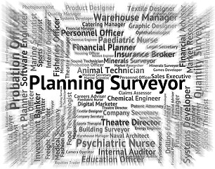 Image showing Planning Surveyor Means Recruitment Text And Surveys