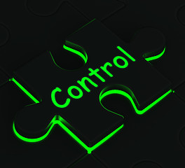 Image showing Control Puzzle Shows Remote Operating