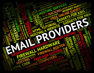Image showing Email Providers Means Send Message And Communication