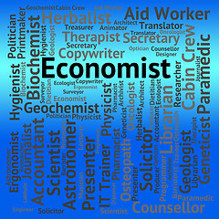 Image showing Economist Job Means Macro Economics And Career