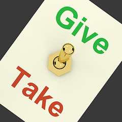 Image showing Give Take Switch Showing That Giving Is More Important