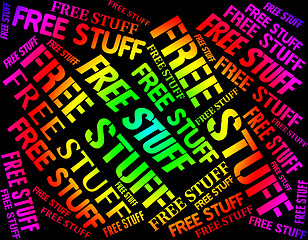 Image showing Free Stuff Indicates With Our Compliments And Buy