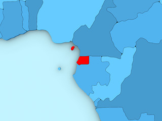 Image showing Equatorial Guinea on 3D map