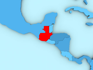 Image showing Guatemala on 3D map