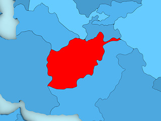 Image showing Afghanistan on 3D map