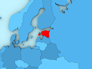 Image showing Estonia on 3D map