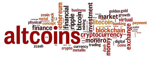 Image showing Altcoins word cloud