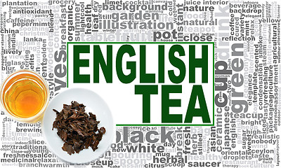 Image showing English tea word cloud