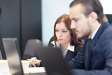 Image showing Business people in modern office.