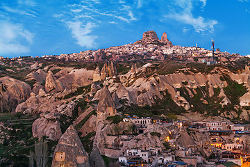 Image showing Sunrise in Goreme city, Turkey