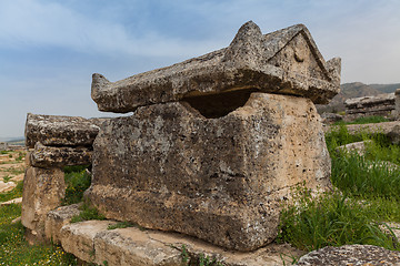 Image showing Ruins of ancient city, Hierapolis near Pamukkale, Turkey