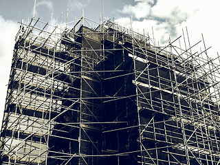 Image showing Vintage looking Scaffolding