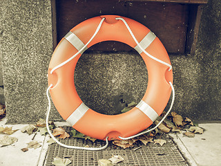 Image showing Vintage looking Lifebuoy