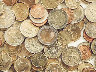 Image showing Vintage Euro coin