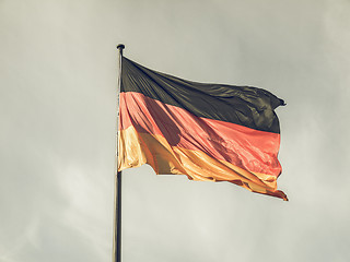 Image showing Vintage looking German flag