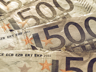 Image showing Vintage Euro note