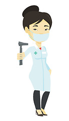 Image showing Ear nose throat doctor vector illustration.