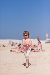 Image showing little girl at beach