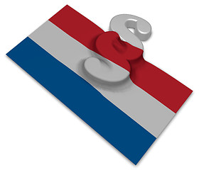 Image showing paragraph symbol and dutch flag