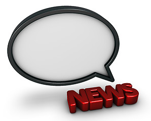 Image showing news speech bubble