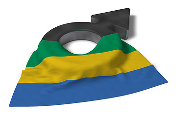 Image showing mars symbol and flag of gabon