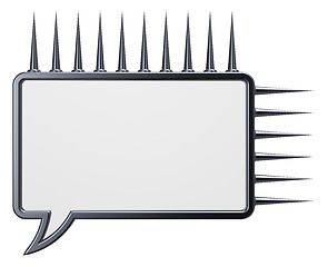 Image showing metal speech bubble