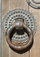 Image showing Door knocker, Lisbon cathedral