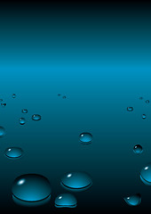 Image showing bubble background blue