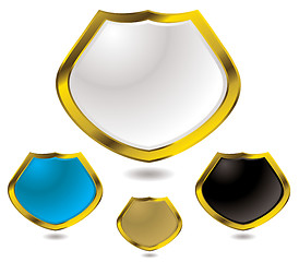 Image showing glass shield gold