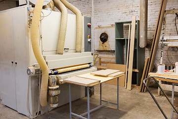 Image showing woodworking factory workshop