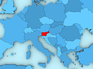 Image showing Slovenia on 3D map