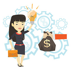 Image showing Successful business idea vector illustration.