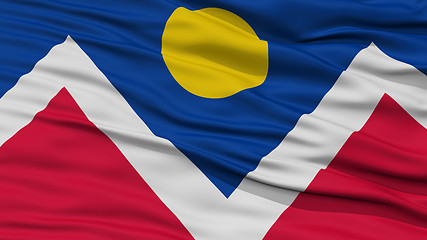 Image showing Closeup Denver Flag