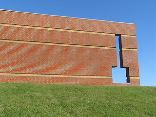 Image showing Futuristic wall