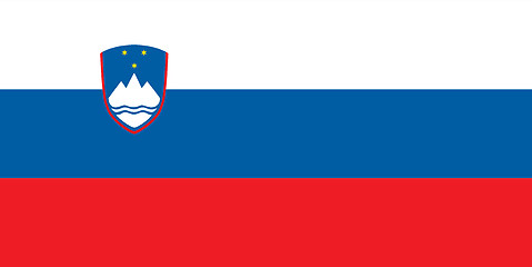 Image showing Colored flag of Slovenia