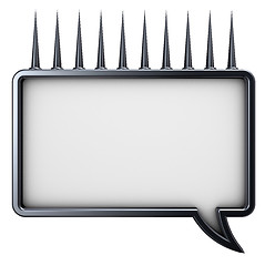 Image showing metal speech bubble