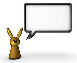 Image showing rabbit and speech bubble