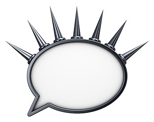 Image showing metal speech bubble