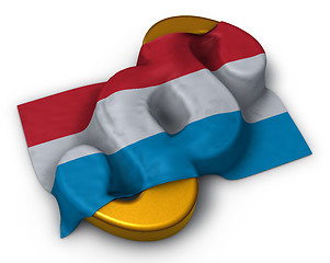 Image showing paragraph symbol and flag of luxembourg