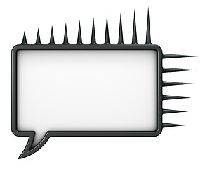 Image showing metal speech bubble