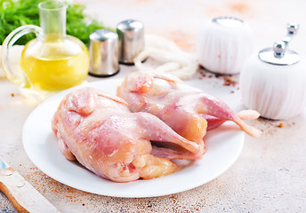 Image showing raw quail 