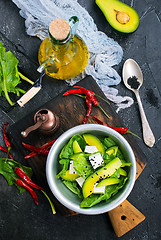 Image showing avocado with feta